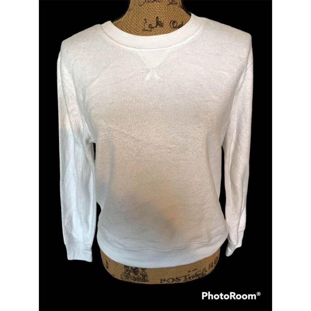 🌸3/$15🌸White Soft Crewneck Sweatshirt Size Small